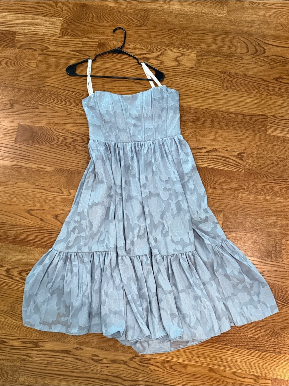 Azazie Light Blue Floral Sundress